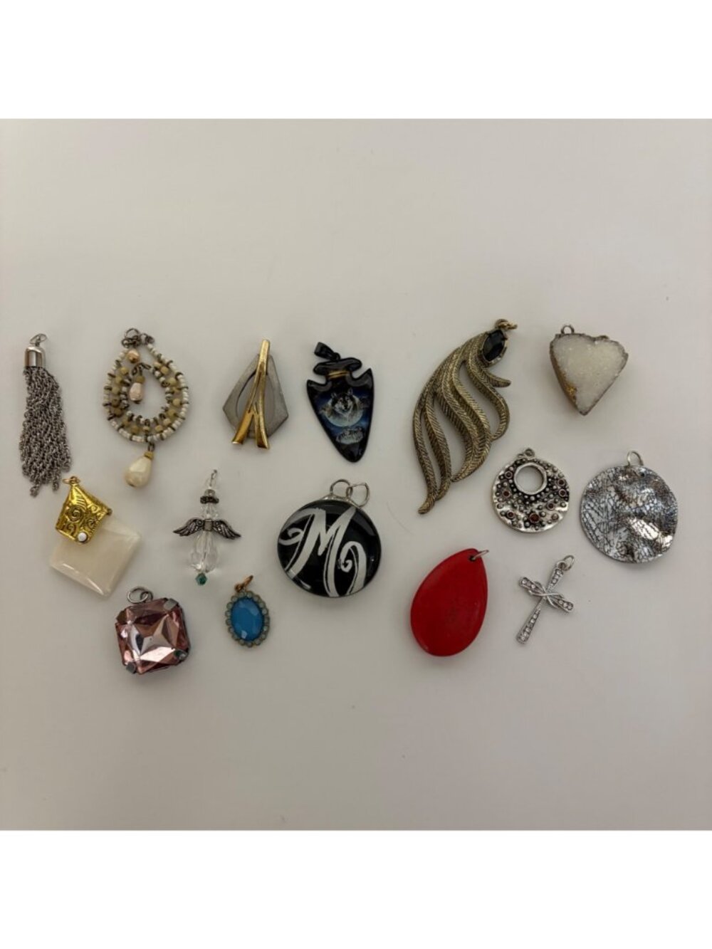 Lot of 15 Necklace Pendants Jewelry Bundle JL4 - Picture 2 of 7
